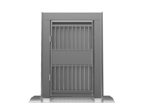 金库室铁门 3D 模型