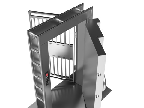 金库室铁门 3D 模型