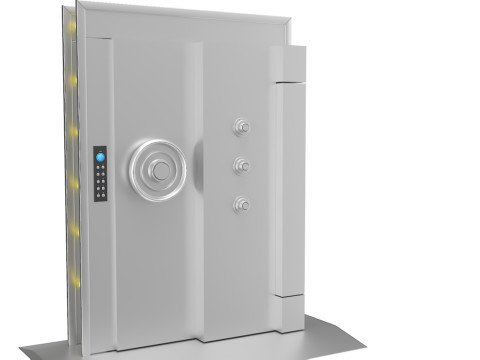 金库室铁门 3D 模型