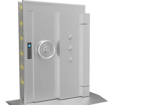 Железная Дверь Комнаты Убежища 3D Модель