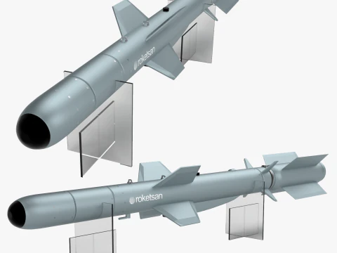 Missile da crociera CAKIR Modello 3D