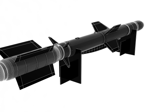 Misil de crucero CAKIR Modelo 3D