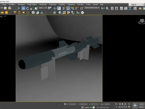 Misil de crucero CAKIR Modelo 3D