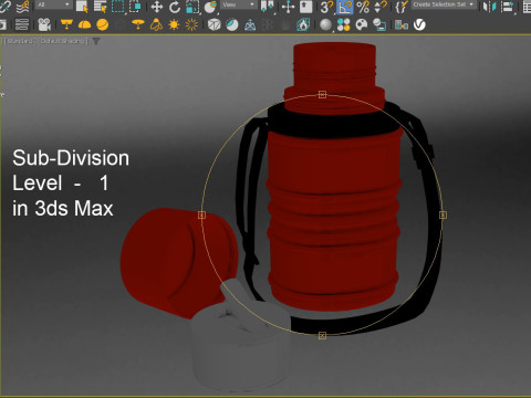 학교 물병 3D 모델