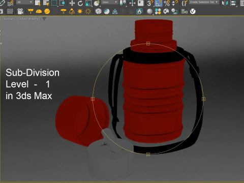 School Water Bottle 3D Model