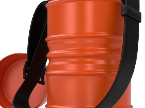 School Water Bottle 3D Model