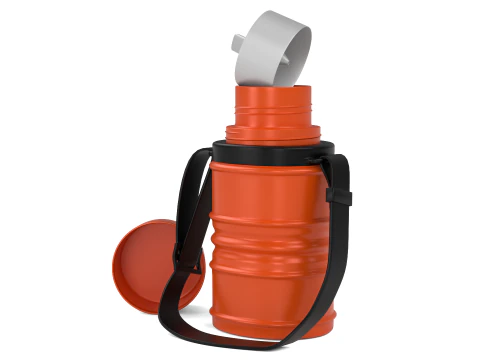 School Water Bottle 3D Model