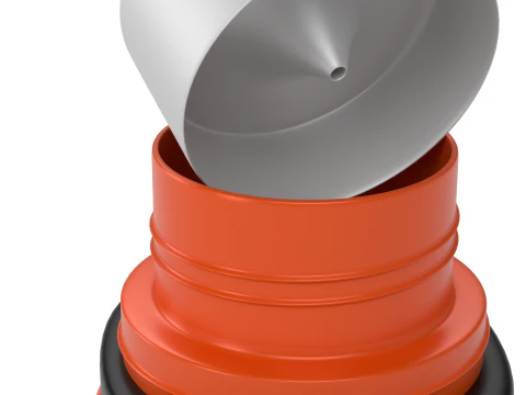 School Water Bottle 3D Model