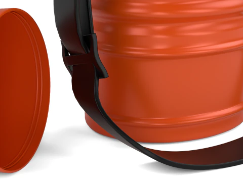 School Water Bottle 3D Model
