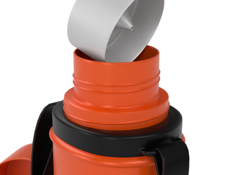 School Water Bottle 3D Model