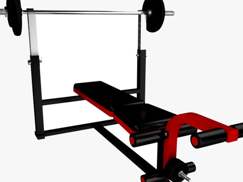 Banc de musculation Modèle 3D