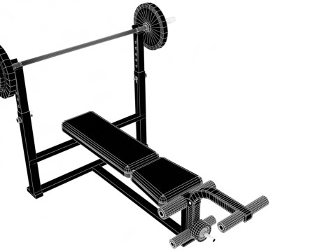 Gewicht bank 3D Model