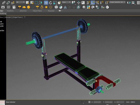 Gewicht bank 3D Model