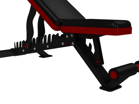 Weight Bench Low-poly 3D Model