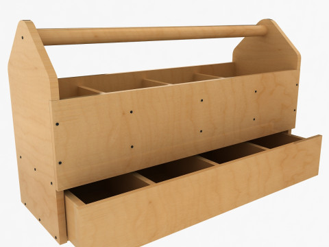 Ahşap Alet Kutusu 3D Model