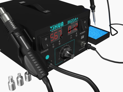 Rework- en soldeerstation 3D Model