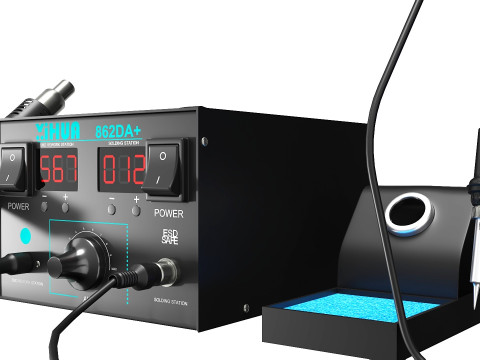 Rework- en soldeerstation 3D Model