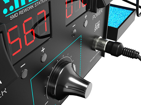 Rework- en soldeerstation 3D Model