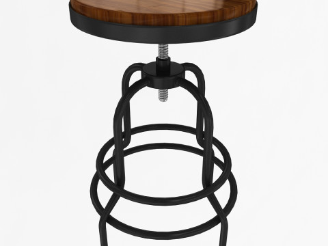 インダストリアルマンサードスツール 3Dモデル