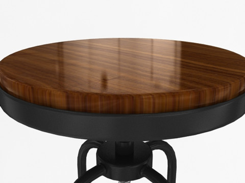 工业折线凳 3D 模型