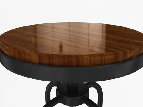 Industrial Mansard Stool 3D Model