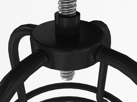 工业折线凳 3D 模型