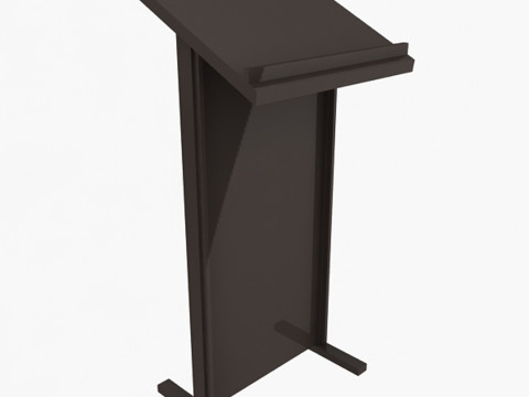 Lectern Podium Speaker Stand 3D Model