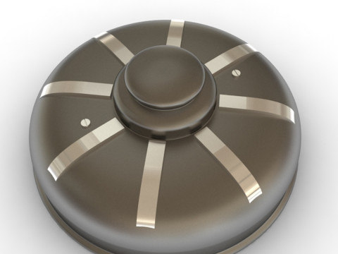 Bomba de minas Modelo 3D