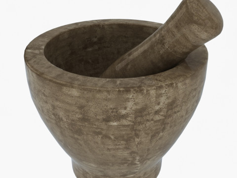 乳鉢乳棒 3Dモデル