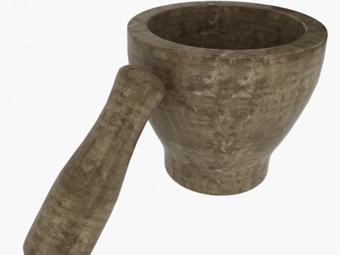 乳鉢乳棒 3Dモデル