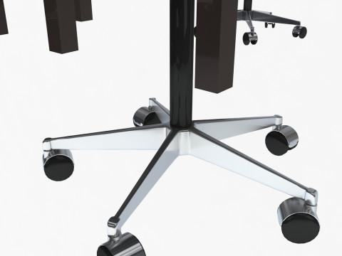 Офісні стільці та стіл 3D Модель