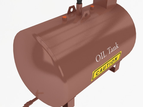 Olie-opslagtank 3D Model