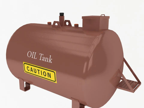 Oil Storage Tank 3D Model
