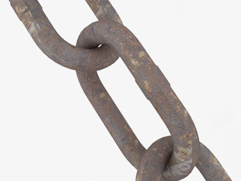 पुरानी स्टील की चेन 3D मॉडल