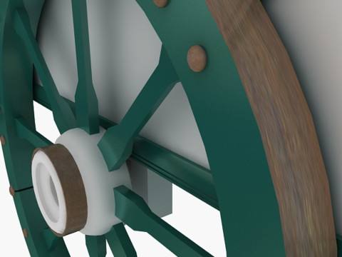 Alter Eiswagen 3D Modell