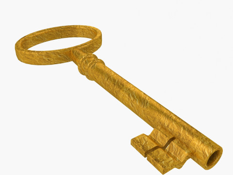 Antique Vintage Key 3D Model