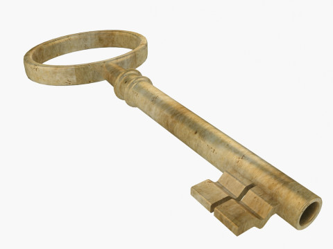 Antique Vintage Key 3D Model