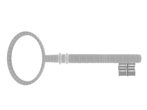Antique Vintage Key 3D Model