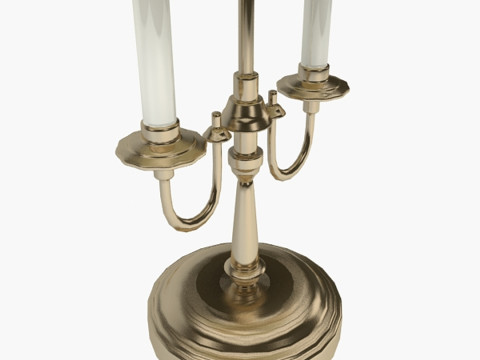 古いテーブルランプ 3Dモデル