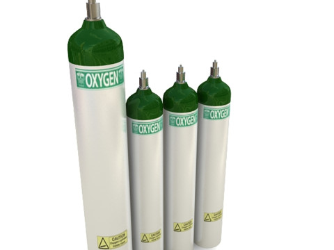 산소탱크 3D 모델