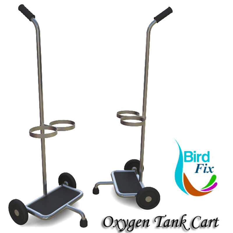 Wózek ze zbiornikami tlenu Model 3D .c4d .max .obj .3ds .fbx .stl .blend