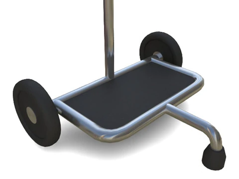 산소 탱크 카트 3D 모델