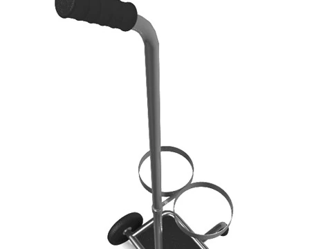 산소 탱크 카트 3D 모델