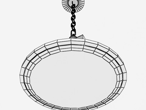 Lampada a sospensione vintage Modello 3D