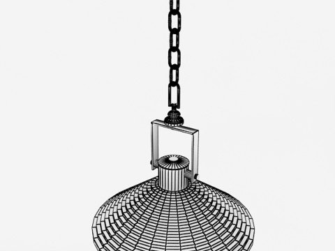 Lampada a sospensione vintage Modello 3D