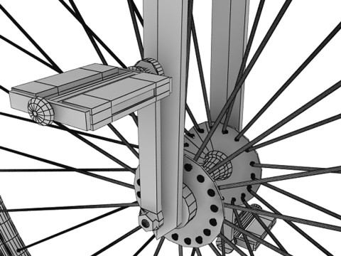 Penny-Fahrrad 3D Modell