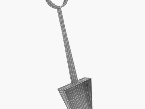 Plastic Bucket Shovel 3D Model