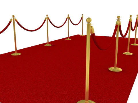 Tappeto rosso di lusso Modello 3D