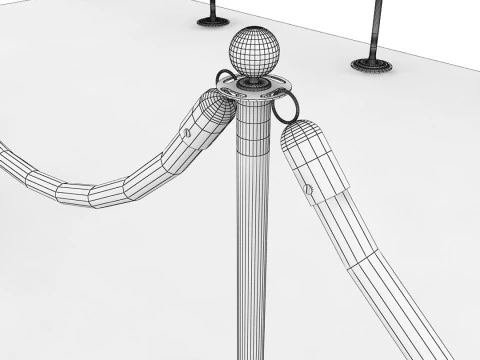 Red Luxury Carpet 3D Model