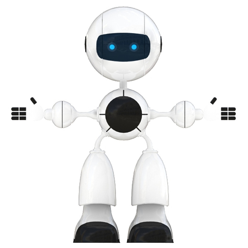 Robô Android com IA Modelo 3D .c4d .max .obj .3ds .fbx .stl .blend 